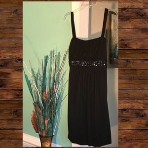 EN Focus Women Black Cocktail Dress Balloon Hem